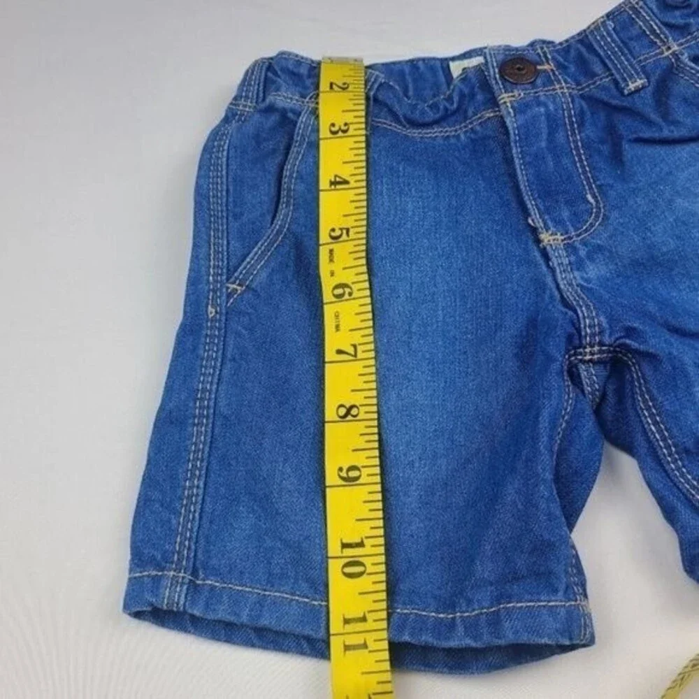 OshKosh Bgosh Toddler Girl Adjustable Waist Short Denim Jean Size 4